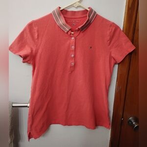 Tommy Hilfiger Women's Coral Button Down Shirt